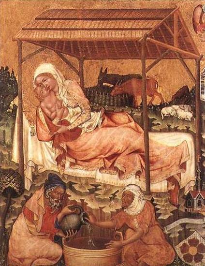 MASTER of Hohenfurth Nativity Sweden oil painting art